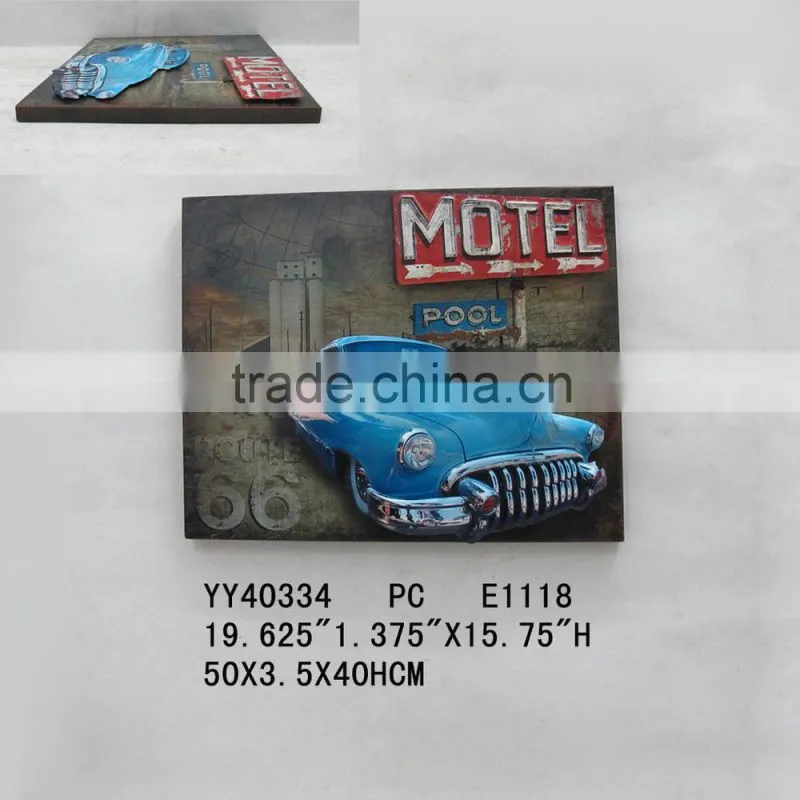 eco-friendly wall tin sign, vintage tin sign