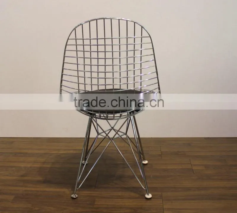 Famous design DKR Wire chair with soft seat pad dining chair