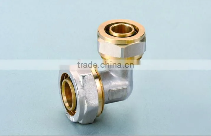 nickel plating brass reducing elbow for pex-al-pex pipe