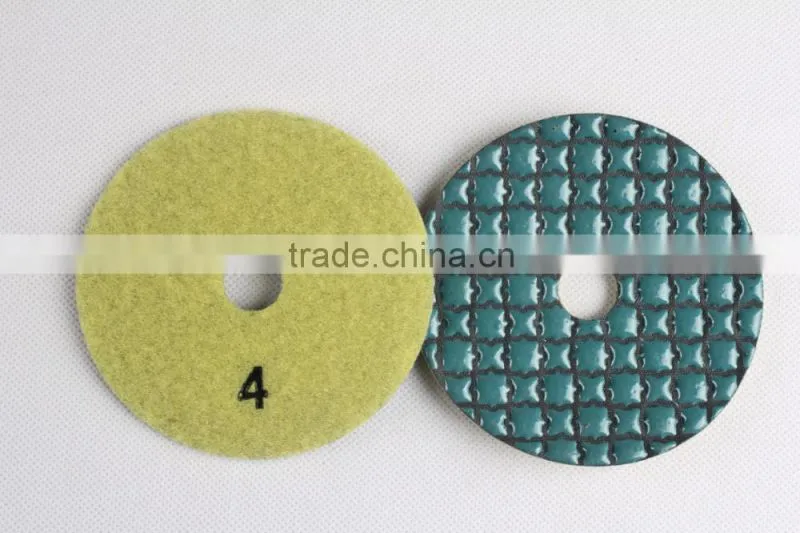 5 step Granite dry polishing pad