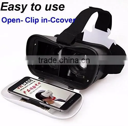 2016 Wholesale Widely Used VR Case 360 Degree VR Headset 3D Glasses