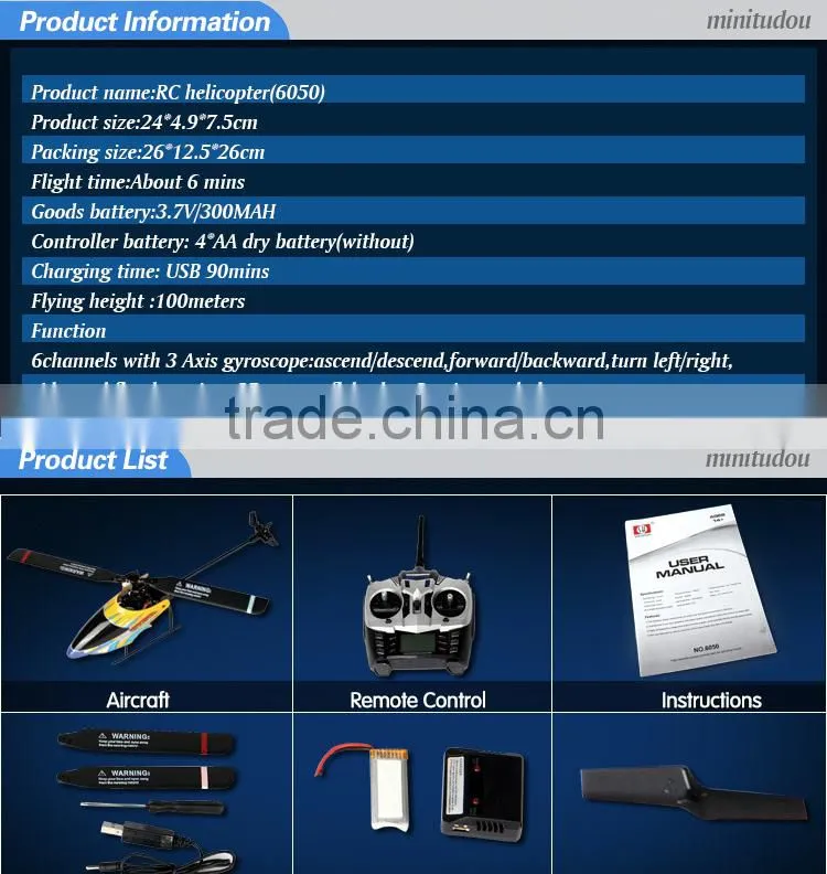 Hot Selling 2.4G High Quality High Speed mini RC Helicopter RC Airplanes