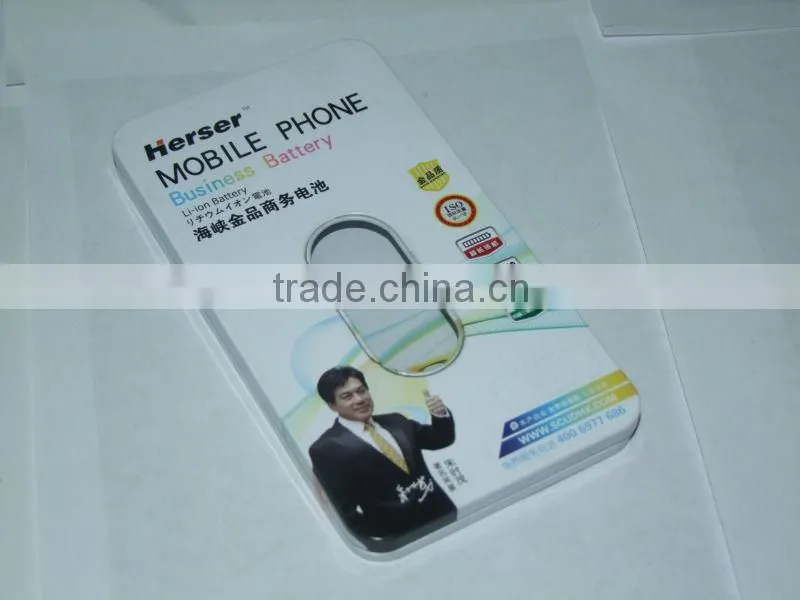 Dongguan small battery cellphone metal tin box with PVC window