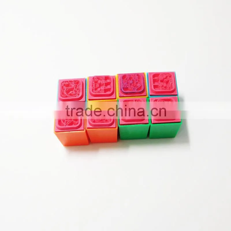Custom Craft Cartoon Promotional Silicone Rubber Stamp Toy for Kids