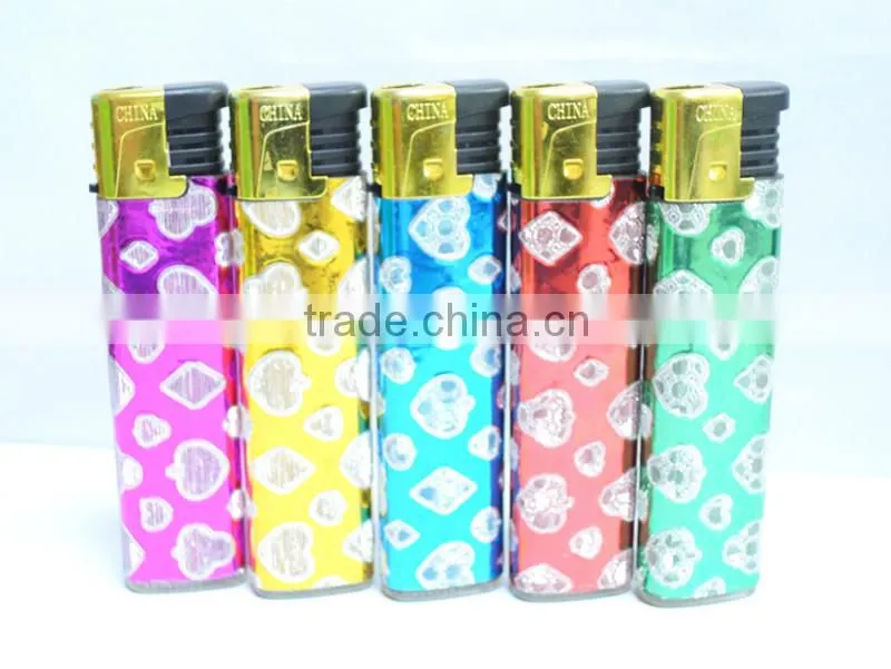 cheap price plastic electric windproof flame cigarette lighter
