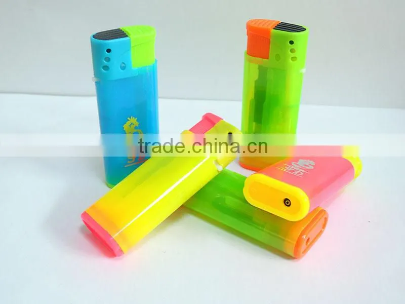 automatic flip wind resistant gas lighter customized logo printing cigarette lighter