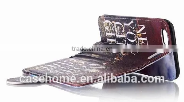 New Design Double-Side Leather Case Cover for Apple iPhone Samsung Galaxy