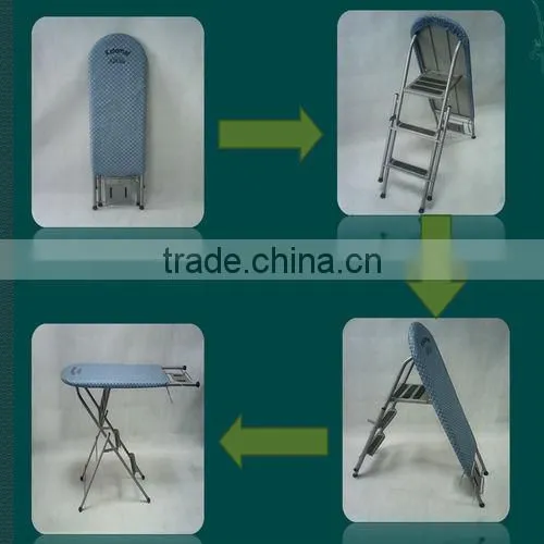 Steel Folding Mesh Step Ladder Ironing Board