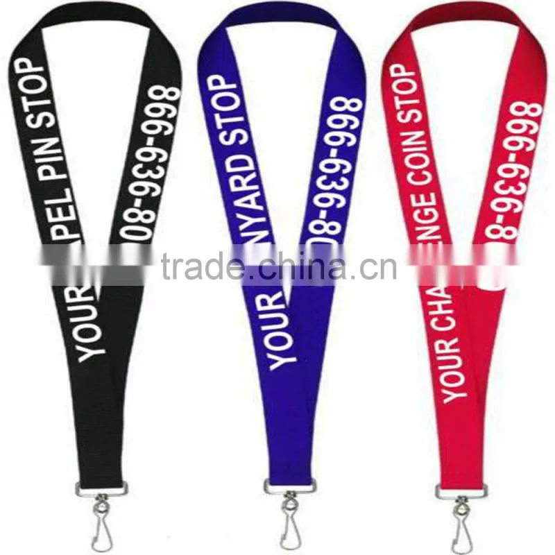 braided safety neck strap lanyard for wholesale