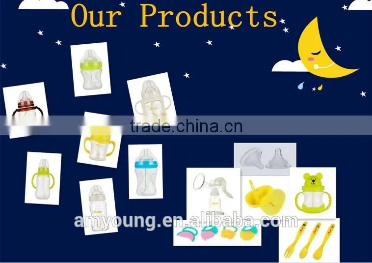 230ml/8oz USA Thermal Sensitive Extra Wide Neck Breathing Silicone Baby Nursing Bottle China Silicone Baby Bottles A-1107