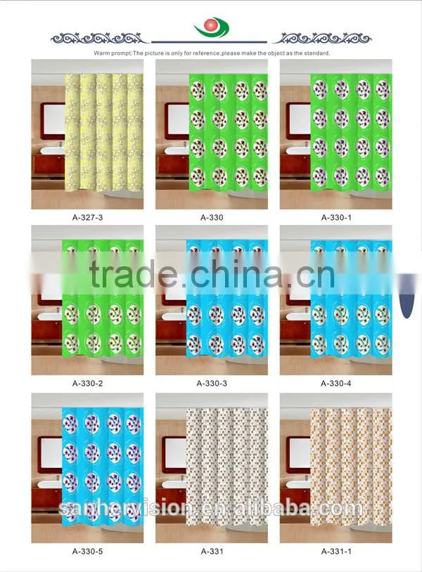 PVC Hot Sale Shower Curtains Elegant