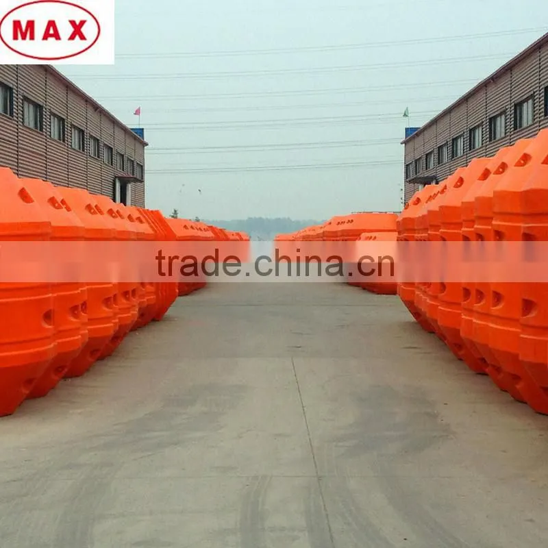Seawater dredger used Polyurethane foam filled plastic floating buoy