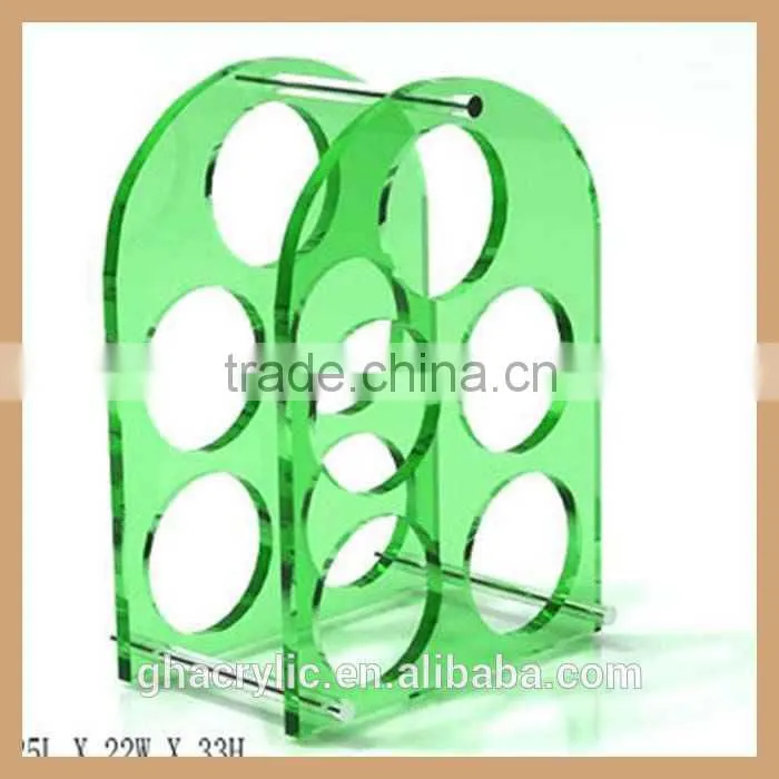fashion design acrylic wine display rack for wine