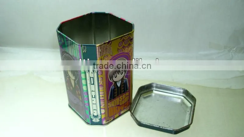 irregular tin can,tea tin box, toys tin