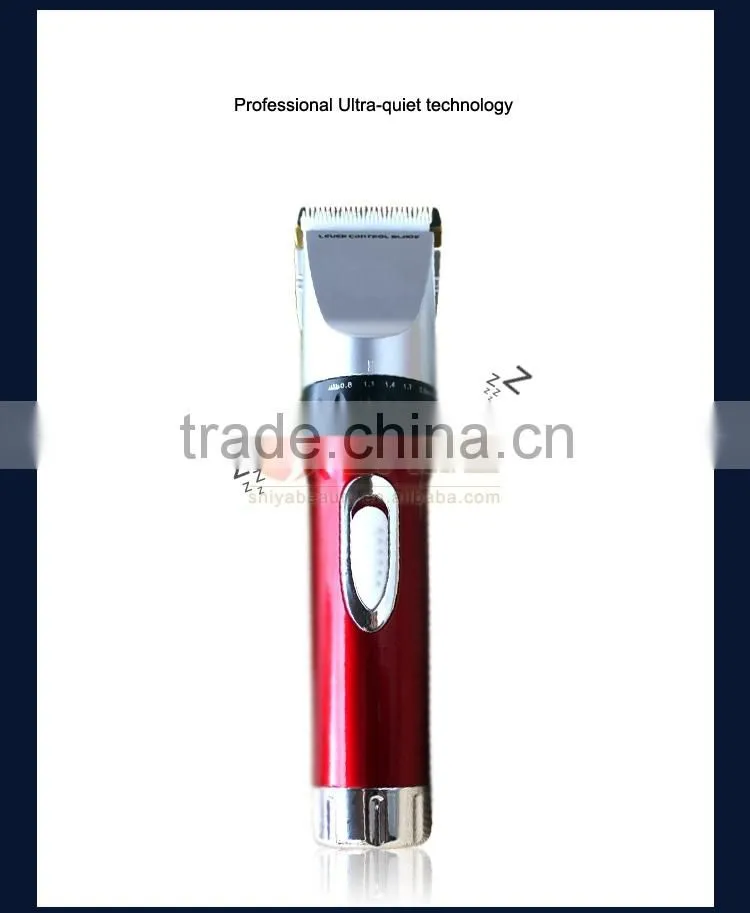 Hot Selling Manual Wireless Electric Ceramic Baby Hair Trimmer Hairdressing Salon Products Stainless Steel Cutting Blade