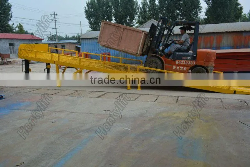 hydraulic mobile loading ramp yard ramp used for container