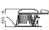 with reflector led downlight 6*1W