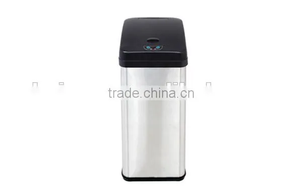 sensor dustbin 5038LM 38L Stainless Steel Sensor Bin, with black Lid