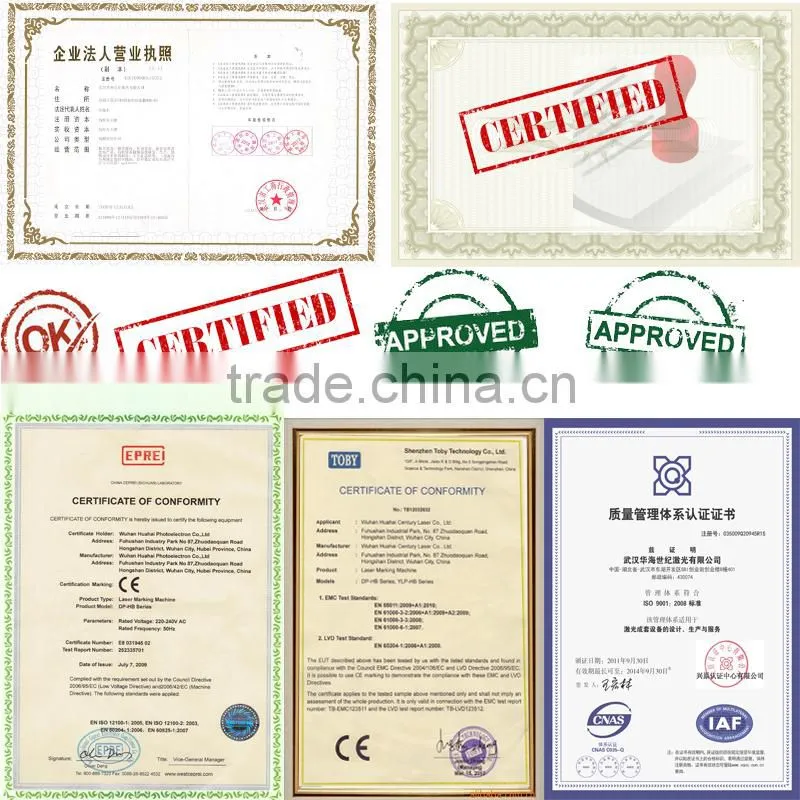Huahai laser 20W fiber laser marking machine for metal on promotion