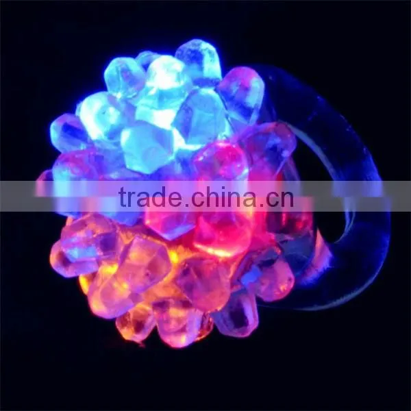 colorful plastic led ring custom party finger led light