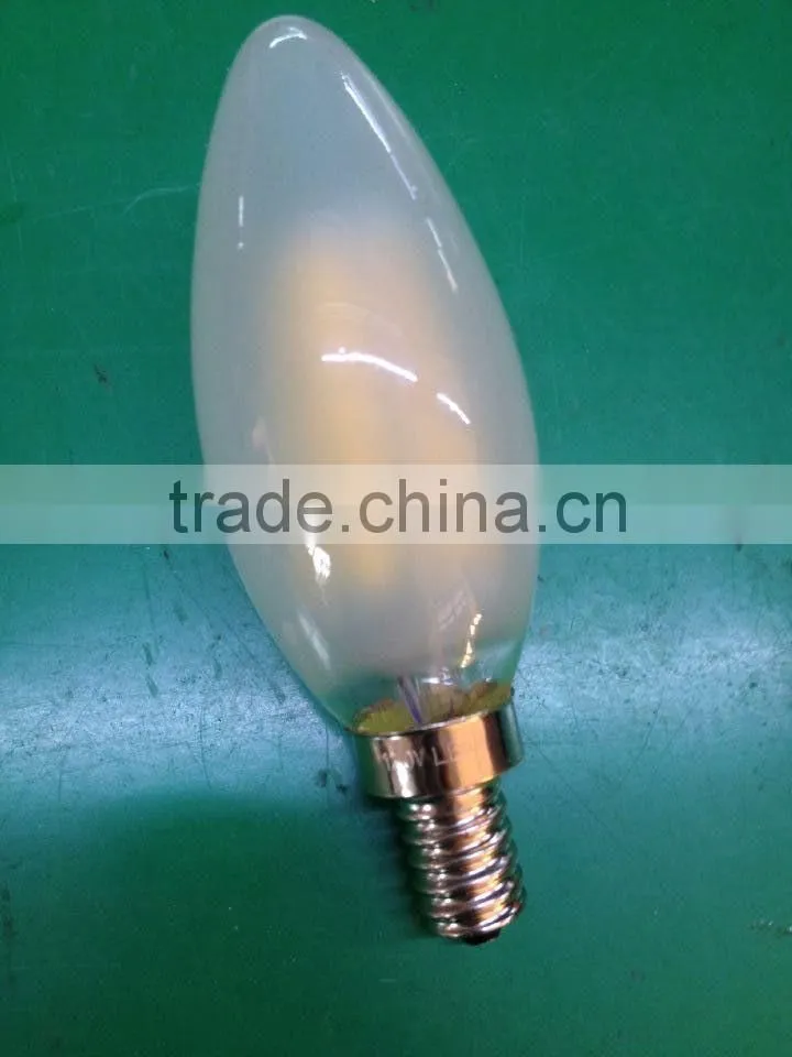 360D DGREE LED LIGHTS FILAMENT CANDLE BULB LIGHTING FROSTED COVER SHELL