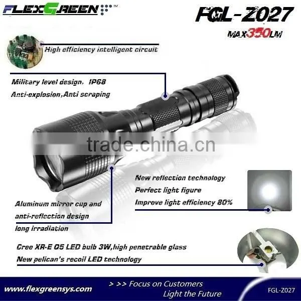 18650 battery perfect light figure Q5 LED flashlight