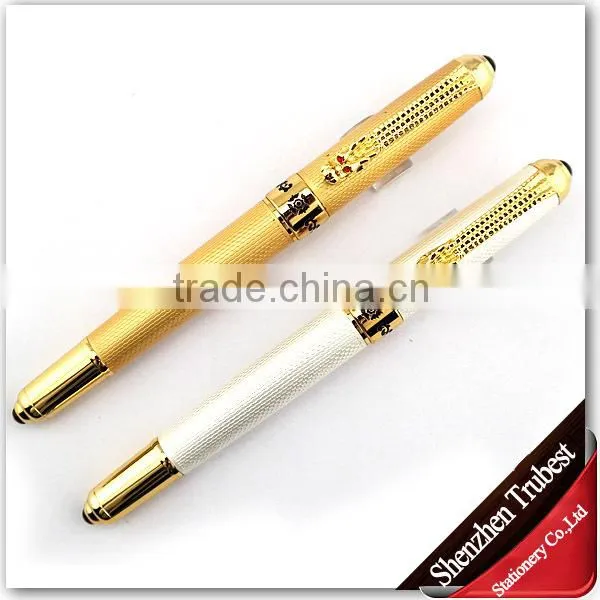 Jinhao Gold dragon pen , Jinhao gold ball pen with gold clip