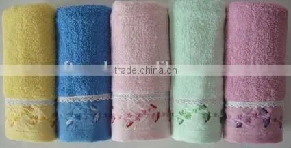 100% cotton pastel color jacquard hand towel