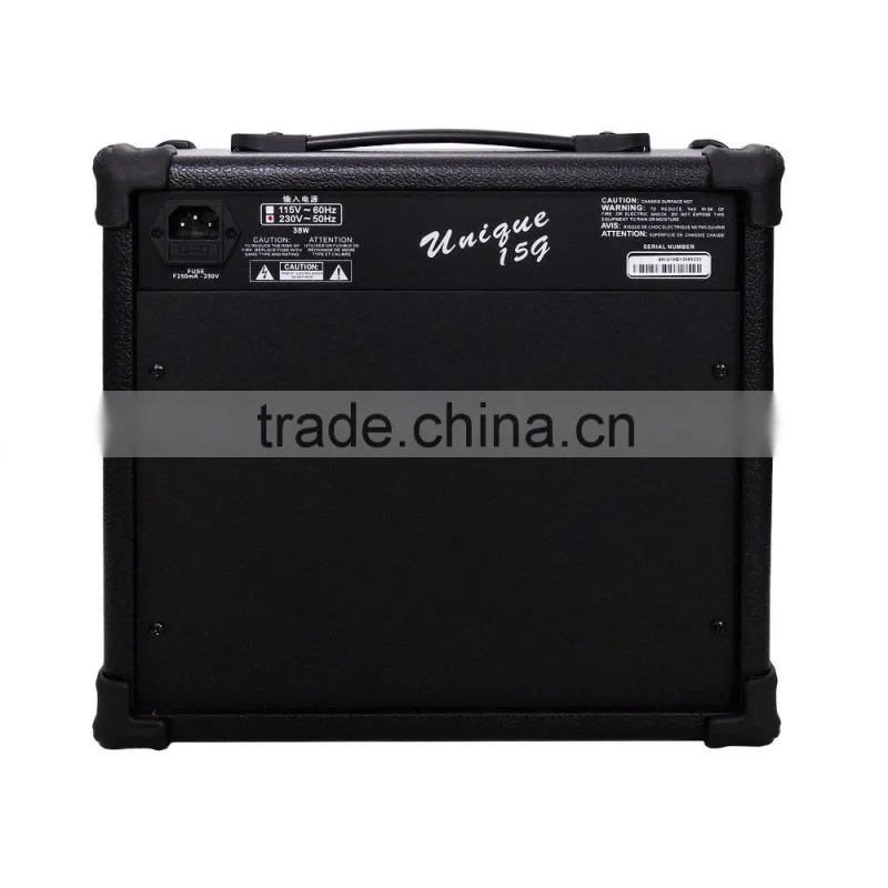 15w into 8ohms Custom Compact Practice Tubes Subwoofer Guitar Amp 3 Equalizer Amplifier