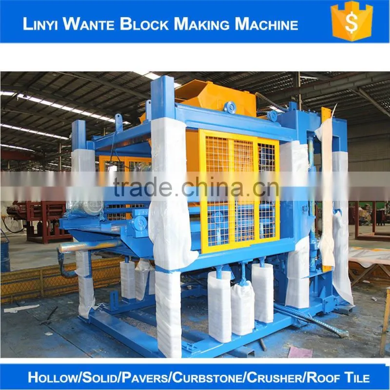 WANTE QT10-15 automatic concrete block machine block maker machine