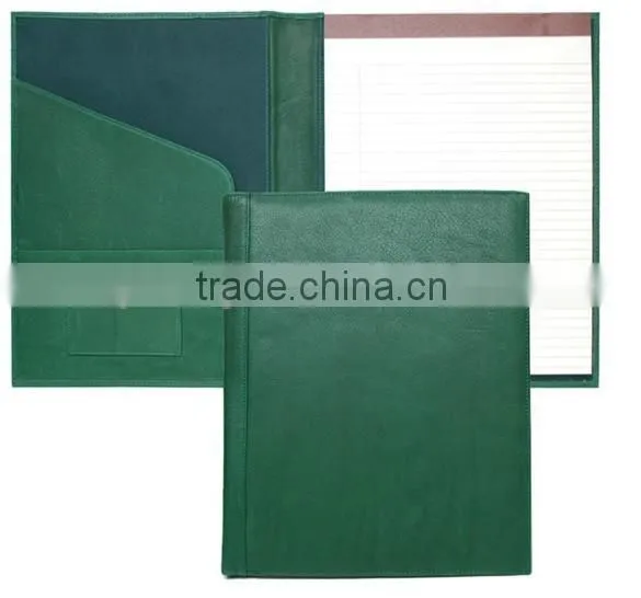 Fashion Color Hardcover A4 leather writing pad folder