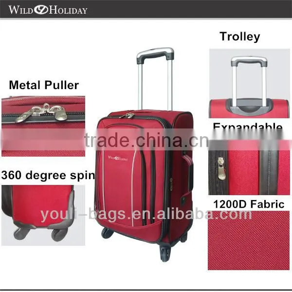2014 New Fashion Travel Trolley Luggage set