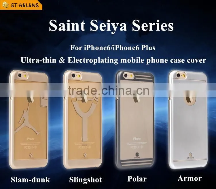Saint Seiya series,environmental electroplating PC, For iphone 6/plus Style case cover,