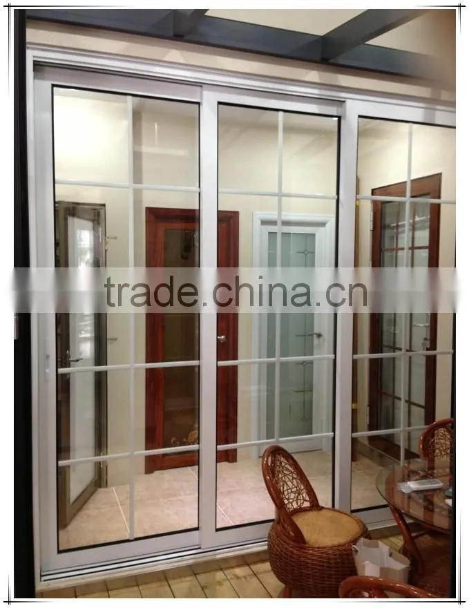 French double glazed PVC/UPVCserise patio sliding glass doors,sliding apartment doors, windows and doors