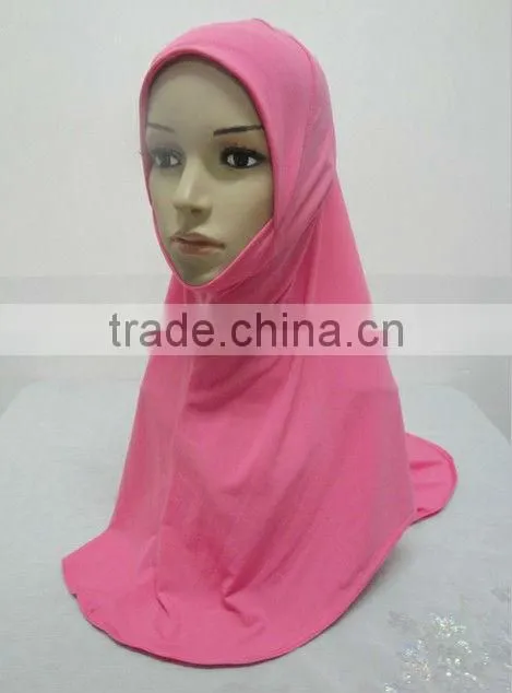 H178 latest lycra plain muslim hijab