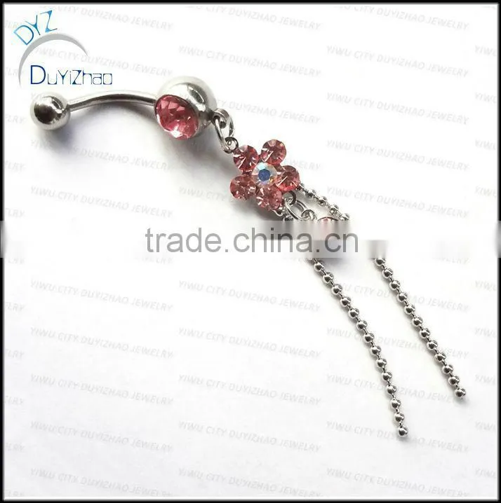 lady's fashion jewelry vibrating navel rings piercing jewelry