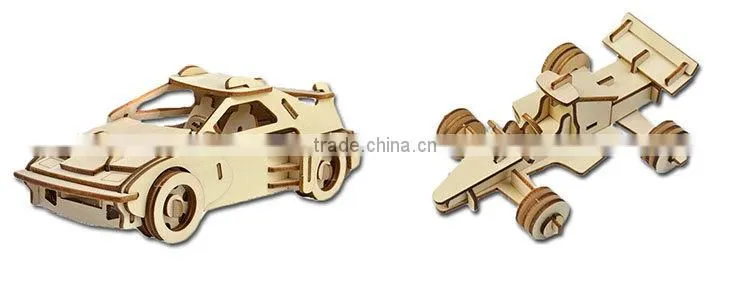 Assemble and Paint Wooden 3d puzzle car