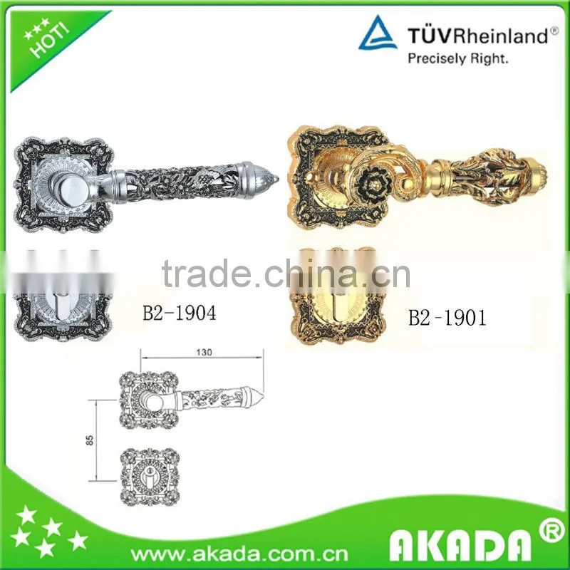 new design Zinc Alloy bedroom Door Handle On Plate 1704H1705