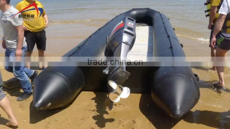 CE Certificated Aluminum floor and 1.6mm pvc 8m-8.5m Big large Inflatable Boat