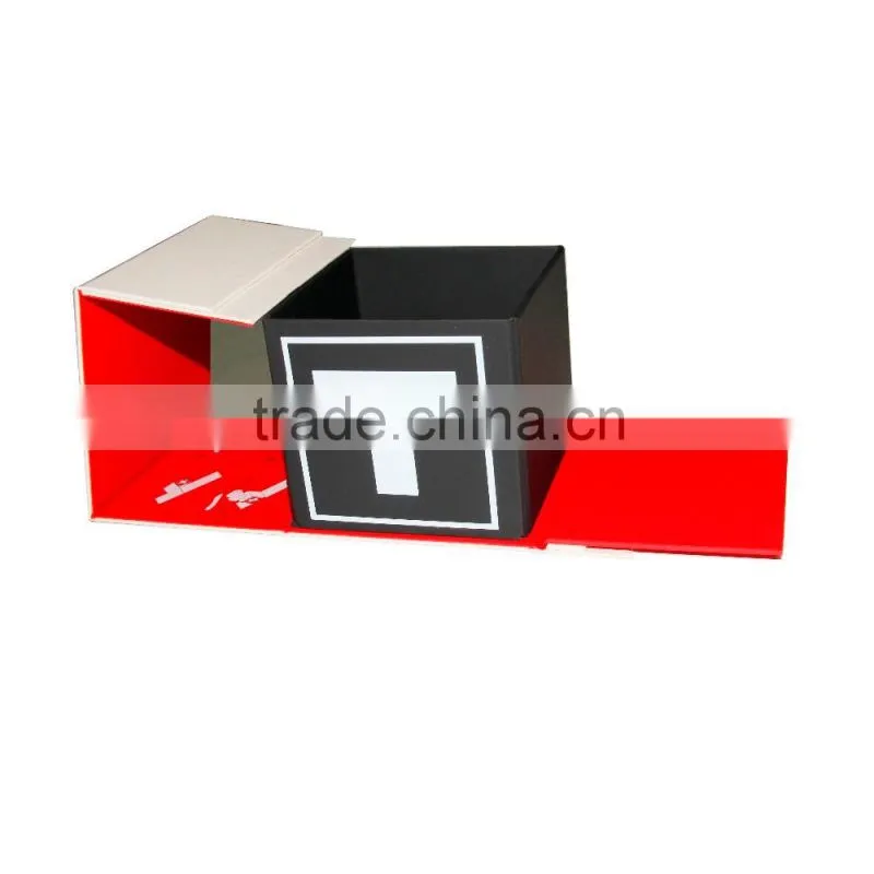 High-end custom logo cardboard watch storage box , single watch packgaging box