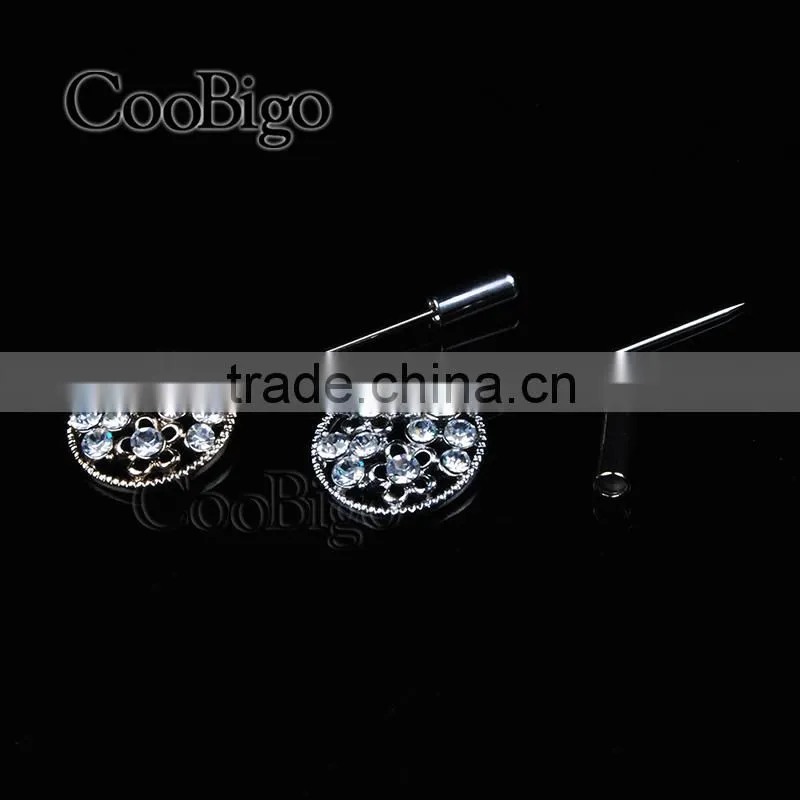 Fashion Jewelry 2 Colors Pin Brooch MC STONE Women Unisex Wedding Party Gift Apparel Dress Jacket Promotion Accessories