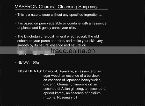 Beauty face skin care whitning binchotan charcoal cleansing soap 90g / Made in Japan