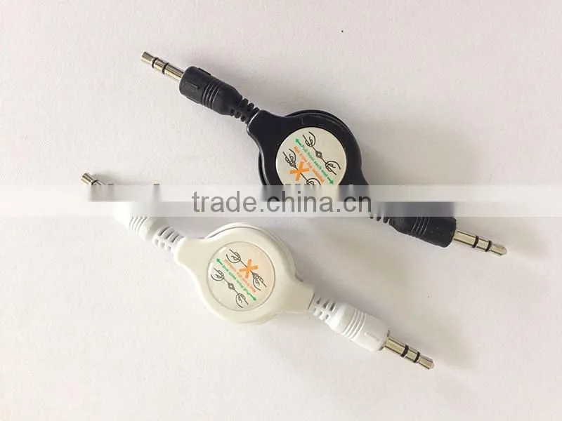Hi-quality usb 2.0 male stereo audio video cable car audio aux 3.5mm usb cable