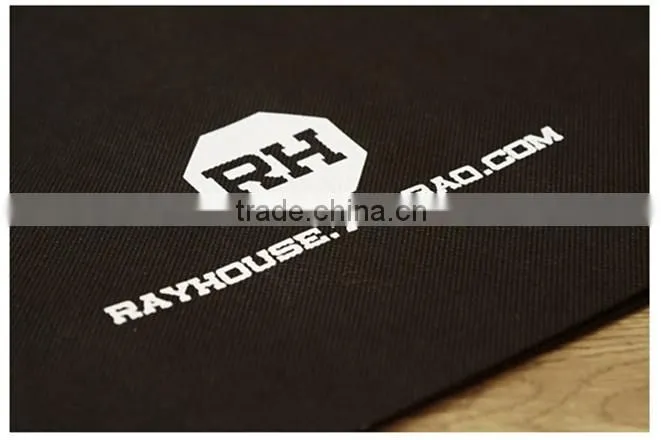 Customized black promotional shopping bag