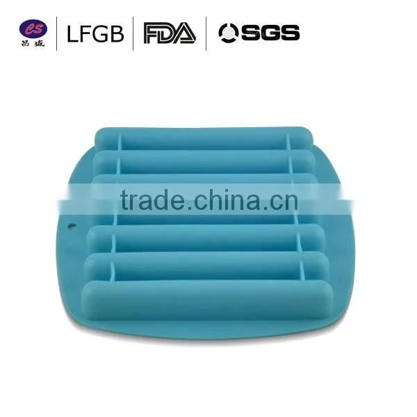 2014 new design hot sale strip shape Silicone Ice cube Tray
