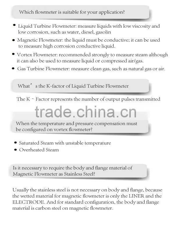 Cheap intelligent speed gas measurement vortex flow meter in china