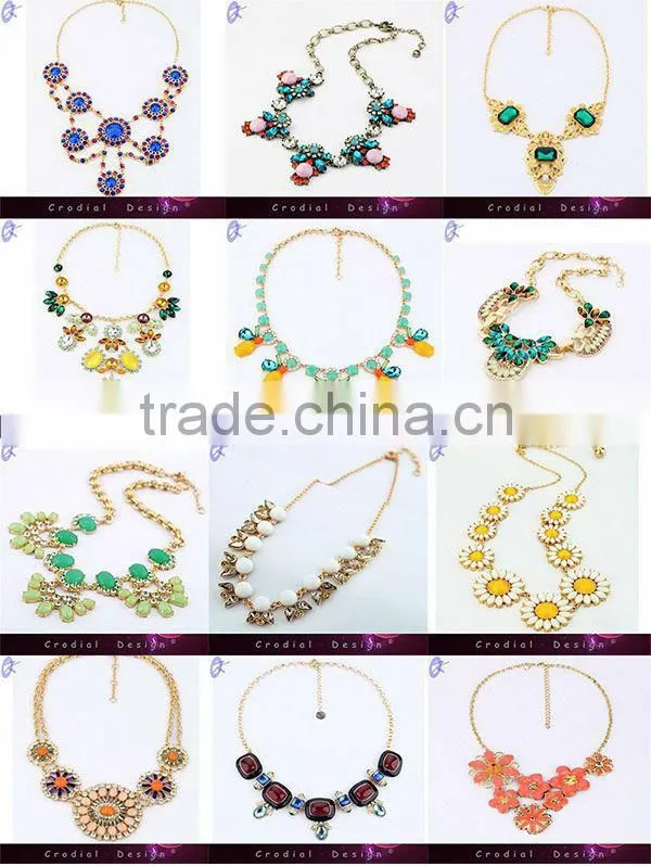 2014 WholesaleCheap Fashion Jewelry Gold Chain Large Pendant Necklace