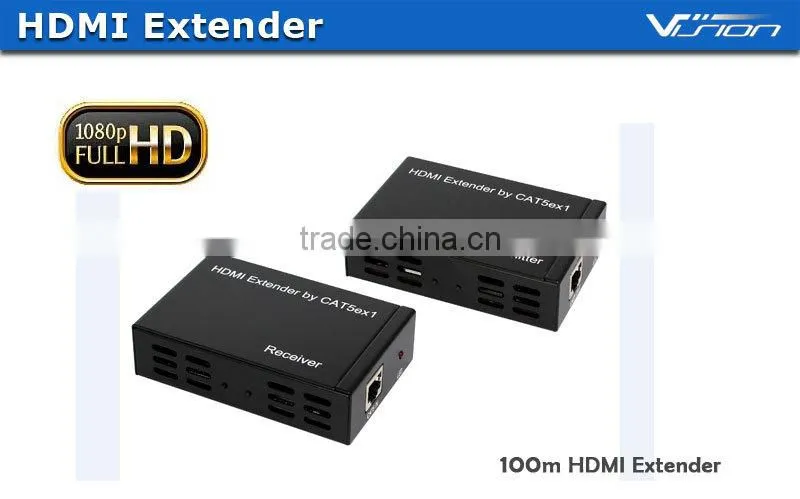 2016 latest factory supply 1080p 1.3a hdmi extender cat5e x1