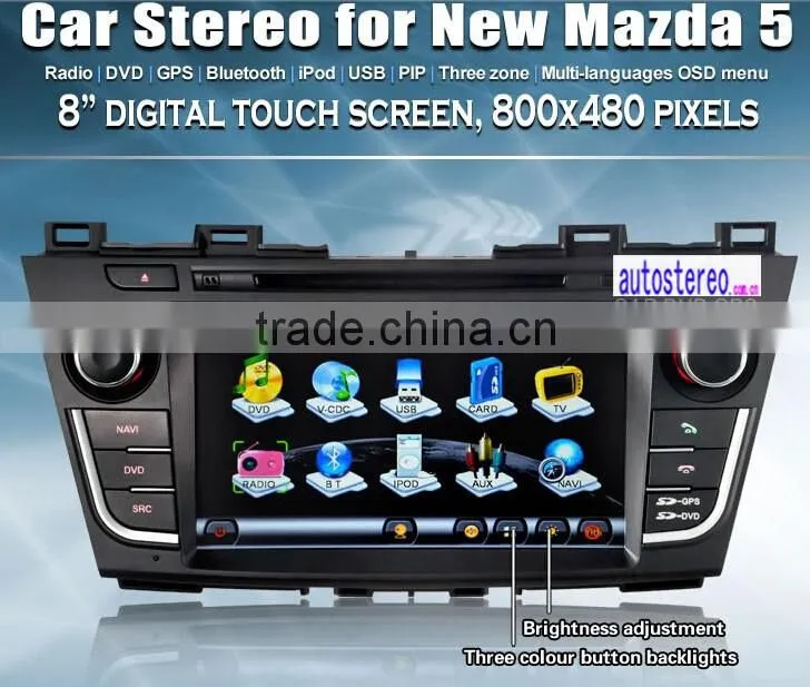 car DVD player navigation GPS Autoradio for Mazda 5 Stereo