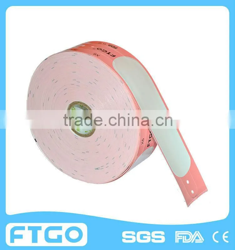 roll scan direct thermal medical id bracelet from manufacture/OEM ODM